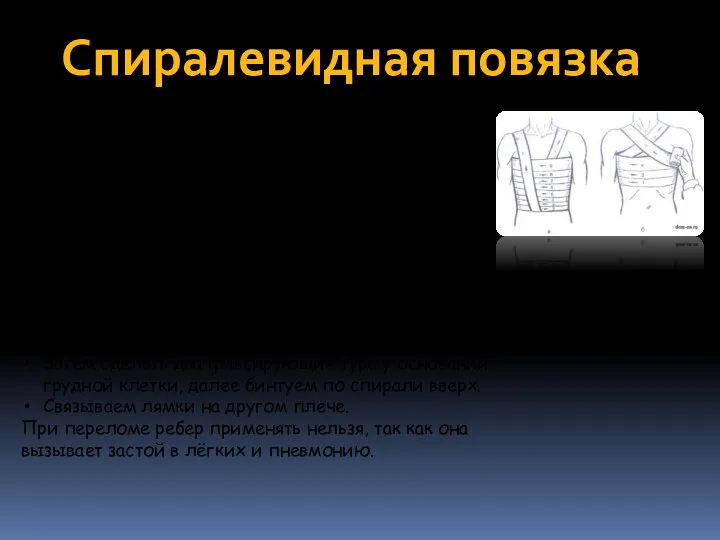 Применяется как окклюзионная повязка. При открытом пневмотораксе ( рана на грудной