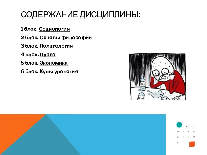 СОДЕРЖАНИЕ ДИСЦИПЛИНЫ: 1 блок. Социология 2 блок. Основы философии 3 блок.