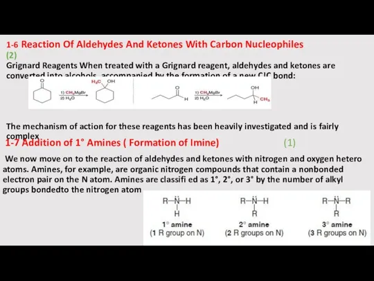 1-6 Reaction Of Aldehydes And Ketones With Carbon Nucleophiles (2) Grignard