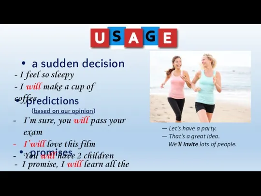 a sudden decision predictions (based on our opinion) - I feel