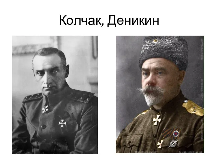 Колчак, Деникин