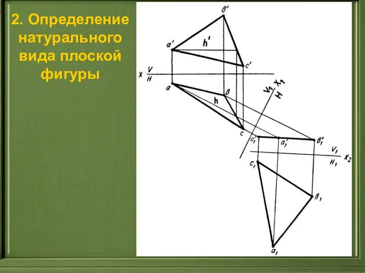 2. Определение натурального вида плоской фигуры