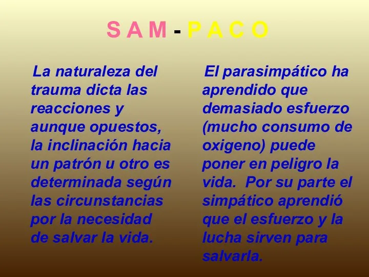 S A M - P A C O La naturaleza del