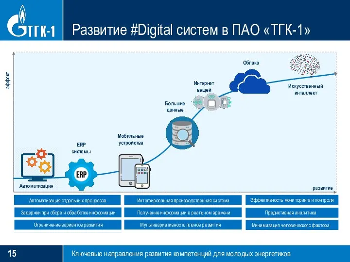 Развитие #Digital систем в ПАО «ТГК-1» Ключевые направления развития компетенций для