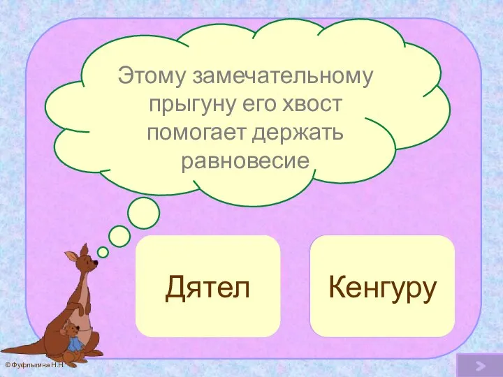 Этому замечательному прыгуну его хвост помогает держать равновесие Кенгуру Ой! Дятел