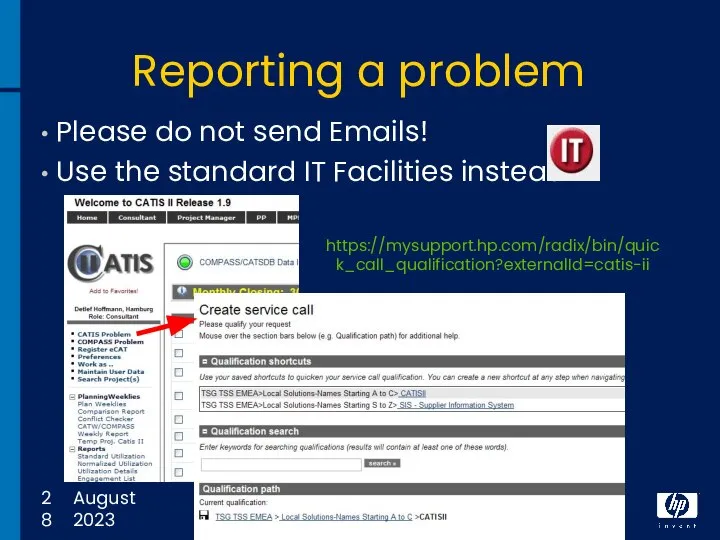 12 August 2023 Reporting a problem Please do not send Emails!