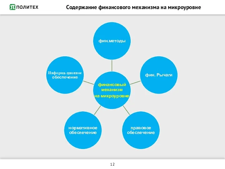 Содержание финансового механизма на микроуровне