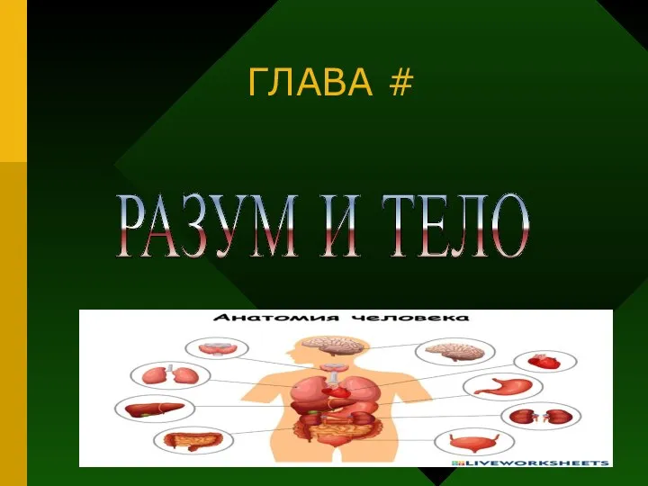 ГЛАВА # РАЗУМ И ТЕЛО