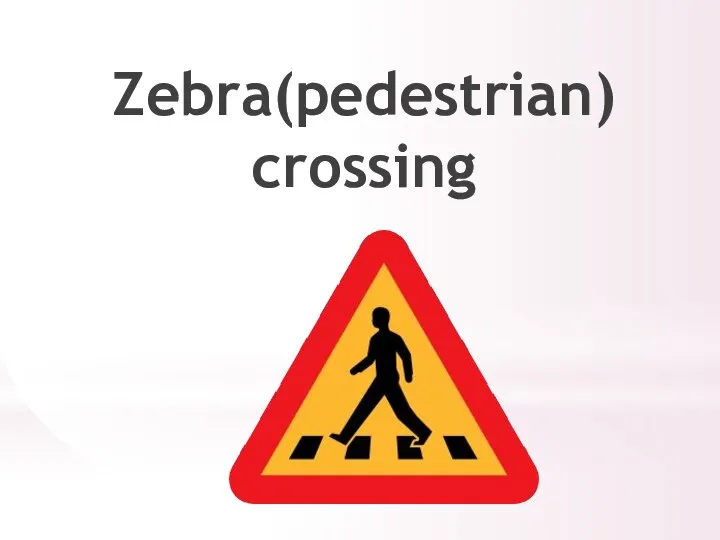 Zebra(pedestrian) crossing