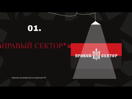 «ПРАВЫЙ СЕКТОР*» 01. *признана экстремистской на территории РФ