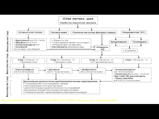 Рекомендации АКК/ААС по лечению ИМ с ↑ST, 2004 г. www.acc.org, с изменениями