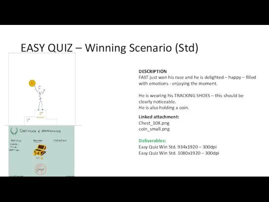 EASY QUIZ – Winning Scenario (Std) DESCRIPTION FAST just won his