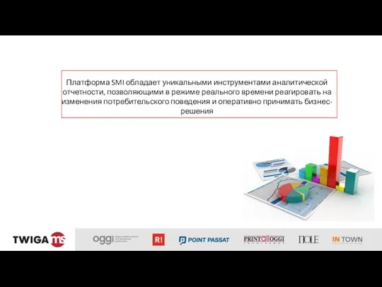 Платформа SMI обладает уникальными инструментами аналитической отчетности, позволяющими в режиме реального