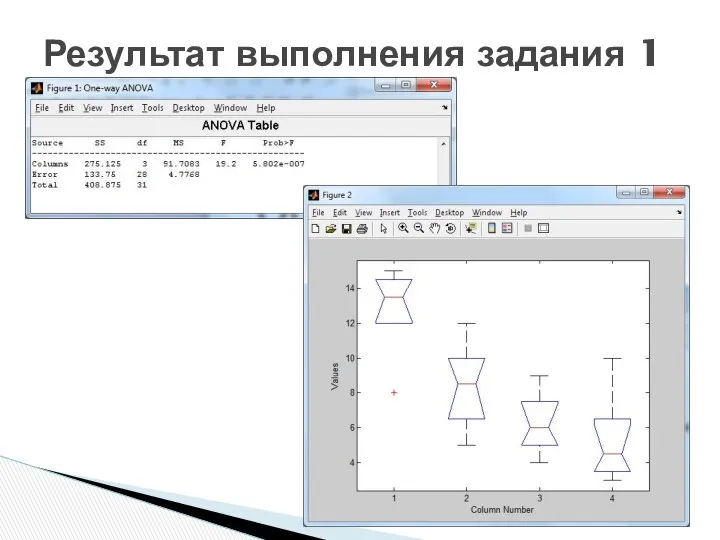 Результат выполнения задания 1