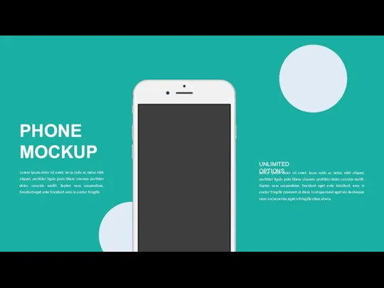 PHONE MOCKUP Lorem ipsum dolor sit amet, lacus nulla ac netus