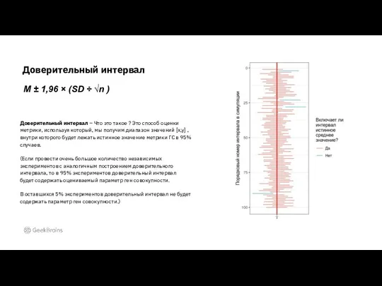 Доверительный интервал Доверительный интервал – Что это такое ? Это способ