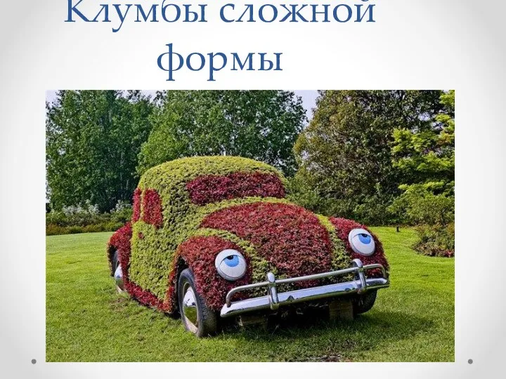 Клумбы сложной формы