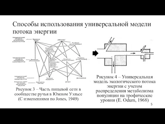 Способы использования универсальной модели потока энергии Рисунок 4 – Универсальная модель