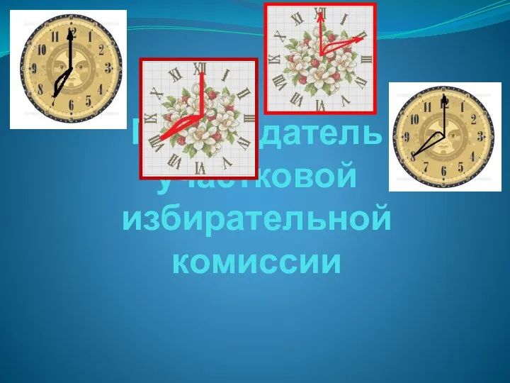 Председатель участковой избирательной комиссии