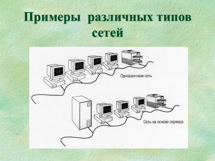 Примеры различных типов сетей