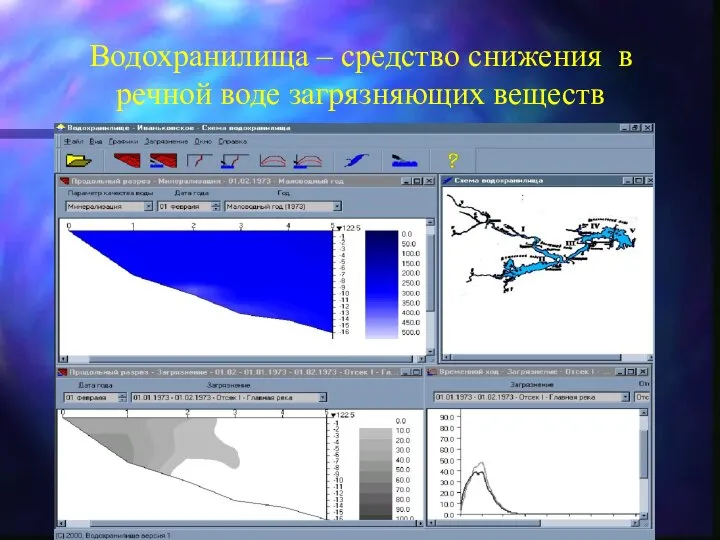 Водохранилища – средство снижения в речной воде загрязняющих веществ