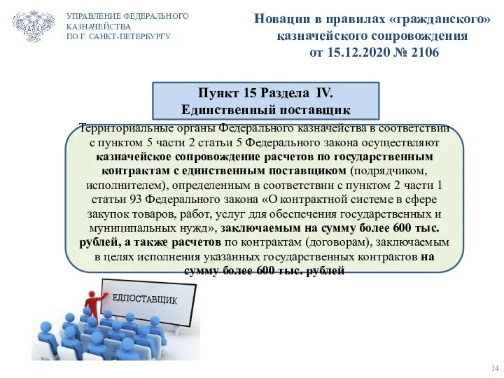 Территориальные органы Федерального казначейства в соответствии с пунктом 5 части 2