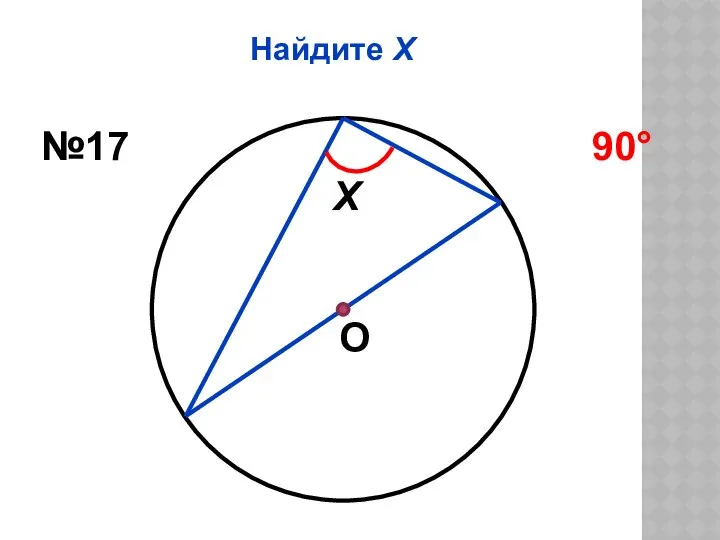 Найдите Х О Х №17 90°