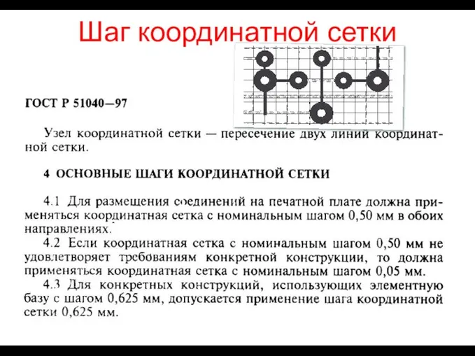 Шаг координатной сетки