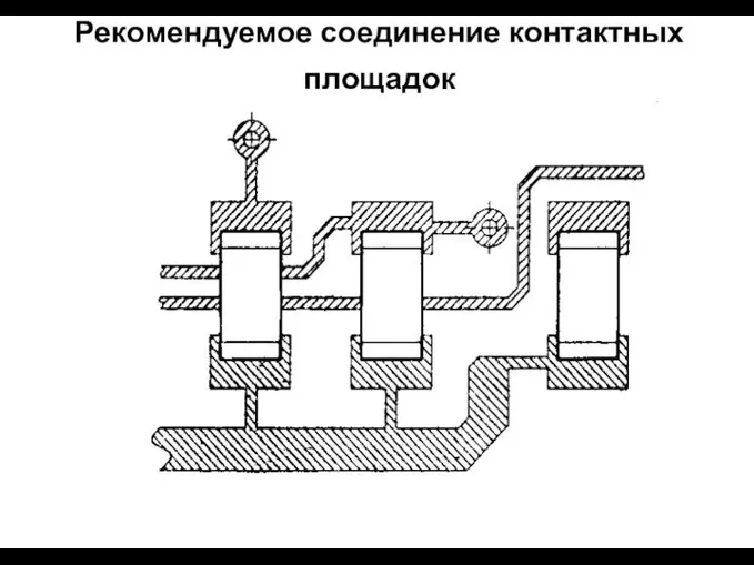 Рекомендуемое соединение контактных площадок