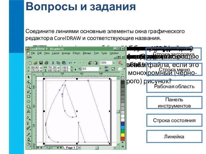 Для чего предназначены графические редакторы? Вопросы и задания Перечислите основные элементы