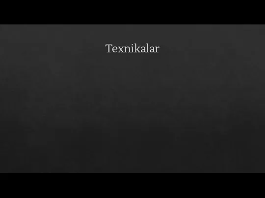 Texnikalar