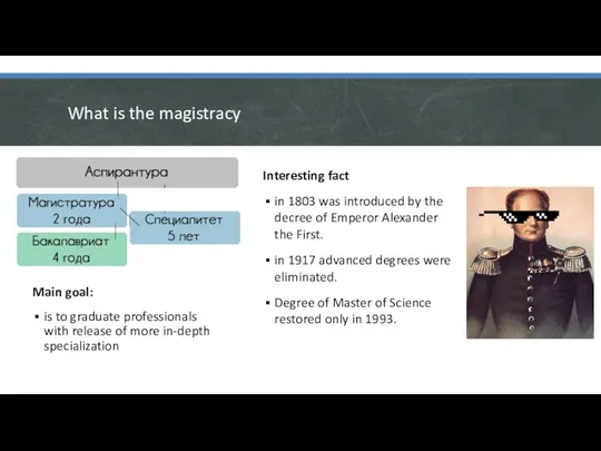 What is the magistracy Interesting fact in 1803 was introduced by