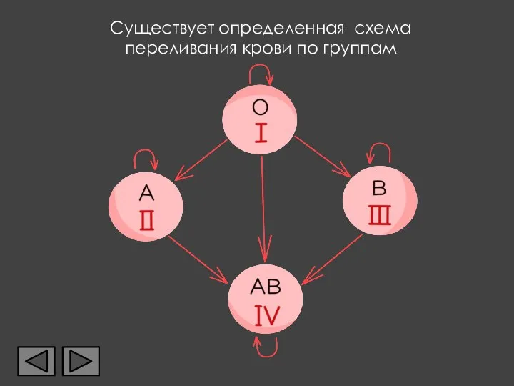 Существует определенная схема переливания крови по группам