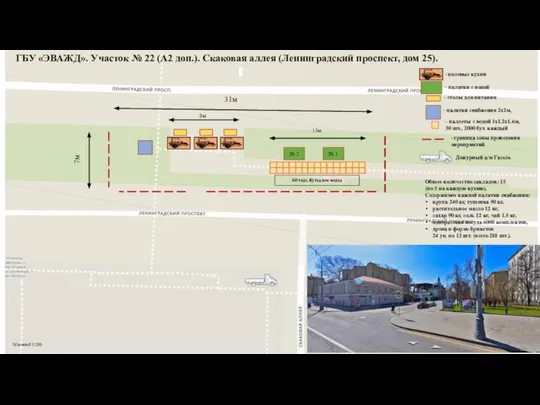 ГБУ «ЭВАЖД». Участок № 22 (А2 доп.). Скаковая аллея (Ленинградский проспект,