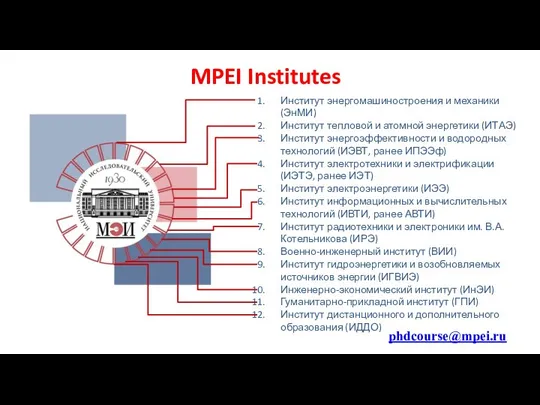 Институт энергомашиностроения и механики (ЭнМИ) Институт тепловой и атомной энергетики (ИТАЭ)