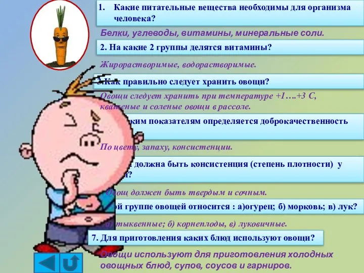 Какие питательные вещества необходимы для организма человека? 2. На какие 2