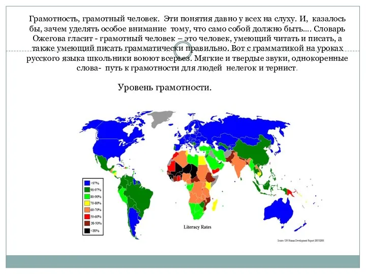 Грамотность, грамотный человек. Эти понятия давно у всех на слуху. И,