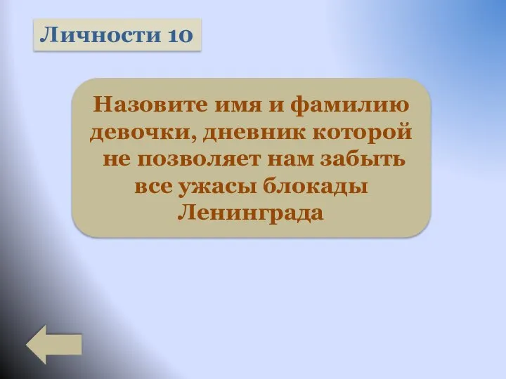 Личности 10 Назовите имя и фамилию девочки, дневник которой не позволяет