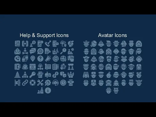 Help & Support Icons Avatar Icons