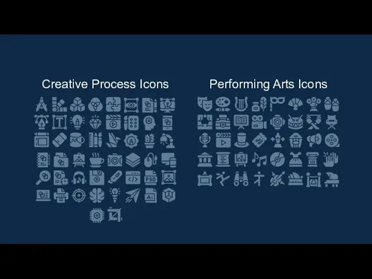 Creative Process Icons Performing Arts Icons