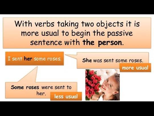 With verbs taking two objects it is more usual to begin