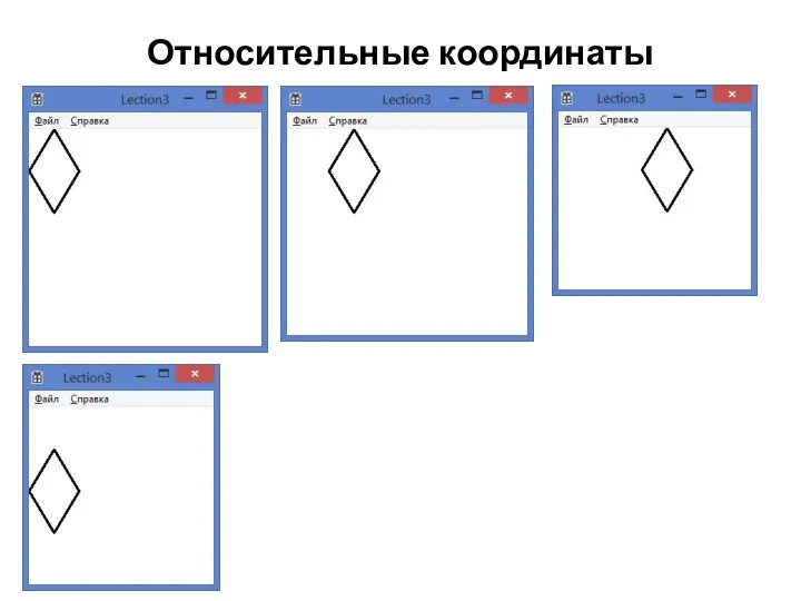 Относительные координаты