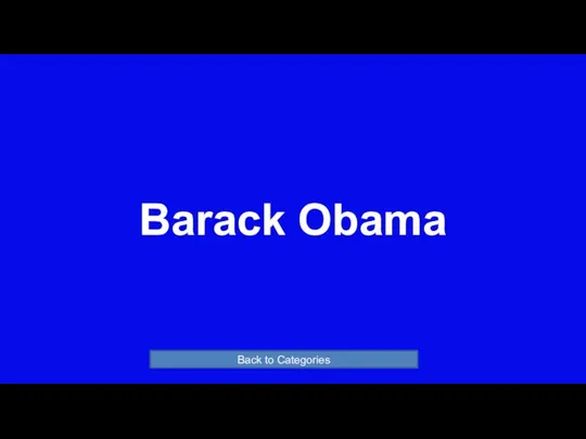 Barack Obama Back to Categories