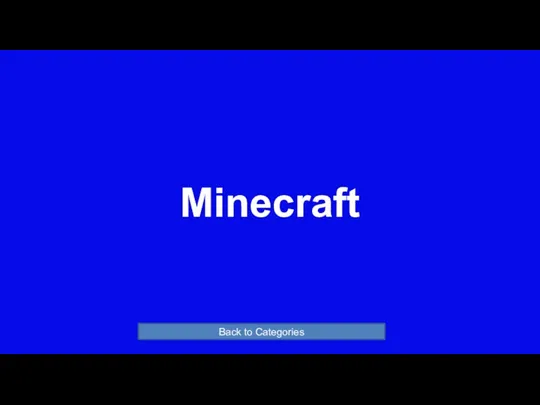 Minecraft Back to Categories