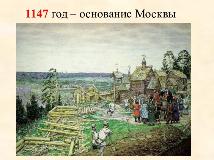 1147 год – основание Москвы