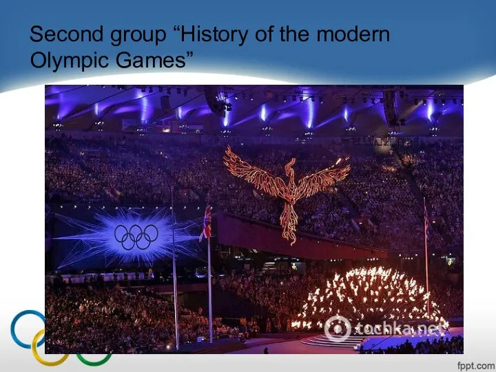 Second group “History of the modern Olympic Games”