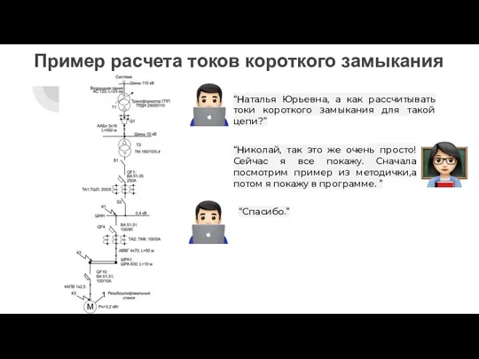 Пример расчета токов короткого замыкания “Наталья Юрьевна, а как рассчитывать токи