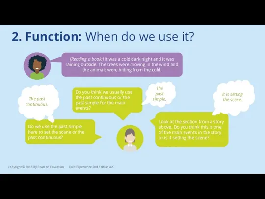 2. Function: When do we use it? Look at the section