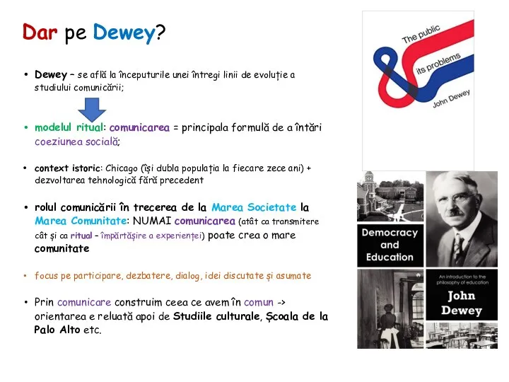 Dar pe Dewey? Dewey – se află la începuturile unei întregi