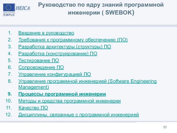 Руководство по ядру знаний программной инженерии ( SWEBOK) Введение в руководство